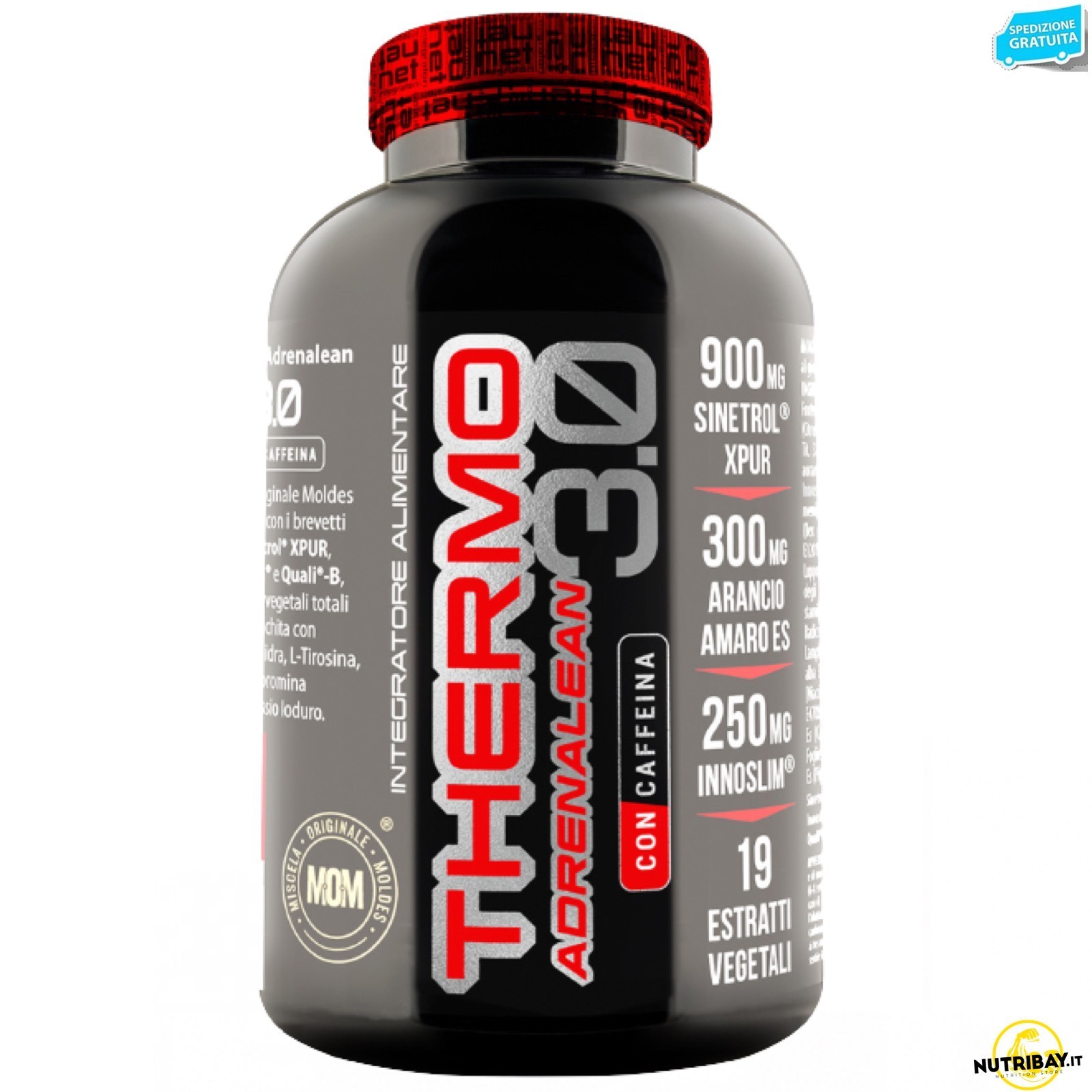 Net Integratori Thermo Adrenalean 3.0 con Caffeina - Bruciagrassi 90cpr