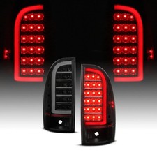 for 2005-2015 Toyota Tacoma Truck C-Type LED Tube Smoke Black Tail Light