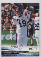 2025 Upper Deck CFL Exclusives 48/100 Geoffrey Cantin-Arku #48 bj5