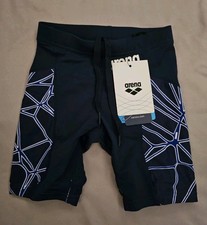 Arena Carbonics Navy  Neon Blue Pro Jammer Size 20 NWT