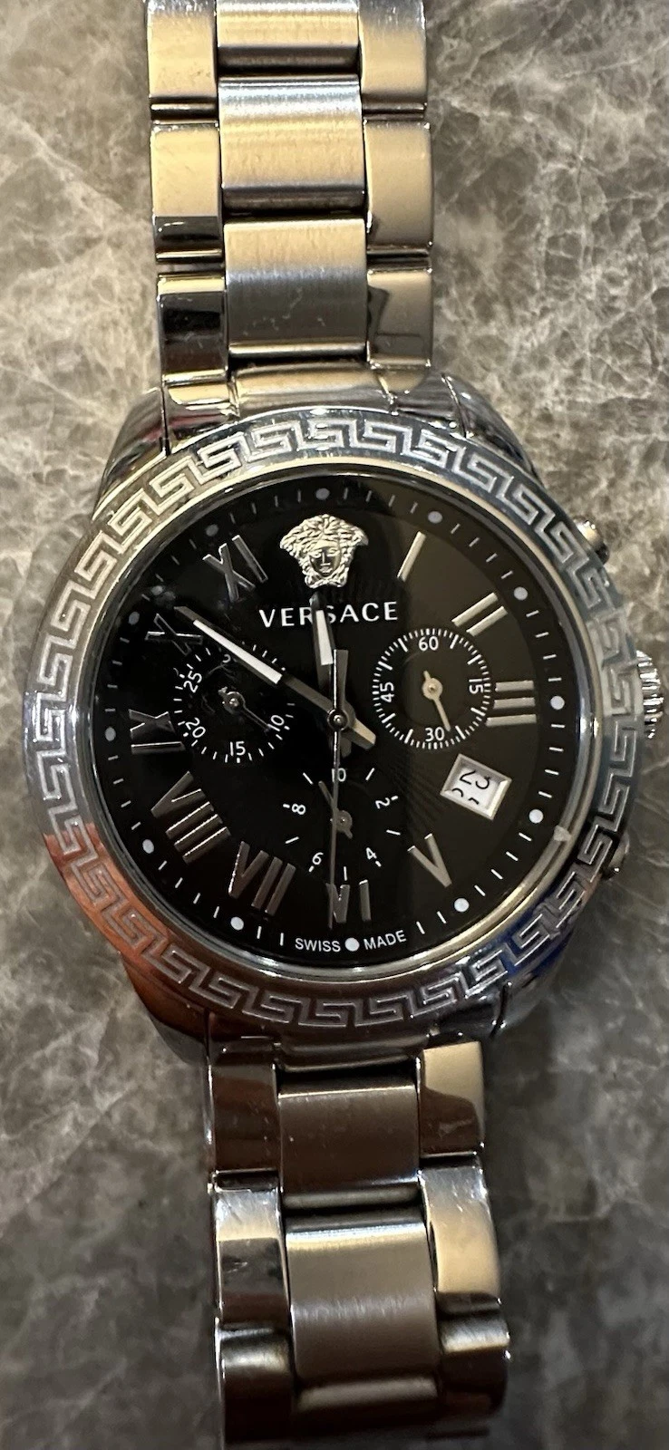 Orologio Uomo Versace Landmark Acciaio Nero Quadrante Romano Quarzo P6C99GD008 S099