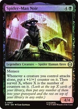 NM Foil Spider-Man Noir, MTG, Marvel's Spider-Man, Magic the Gathering, 67