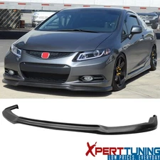Fits 12-13 Honda Civic Coupe Unpainted Front Bumper Lip Spoiler Splitter PU