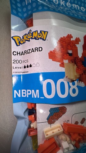 Pokemon Nanoblocks 4 Stück: Gengar, Vaporeon & Charizard Open & Compete & 1 Inc - Bild 3 von 23