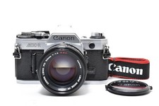  Near Mint Canon AE-1 35mm Silver SLR Film Camera FD 50mm F1.4 S.S.C From JAPAN