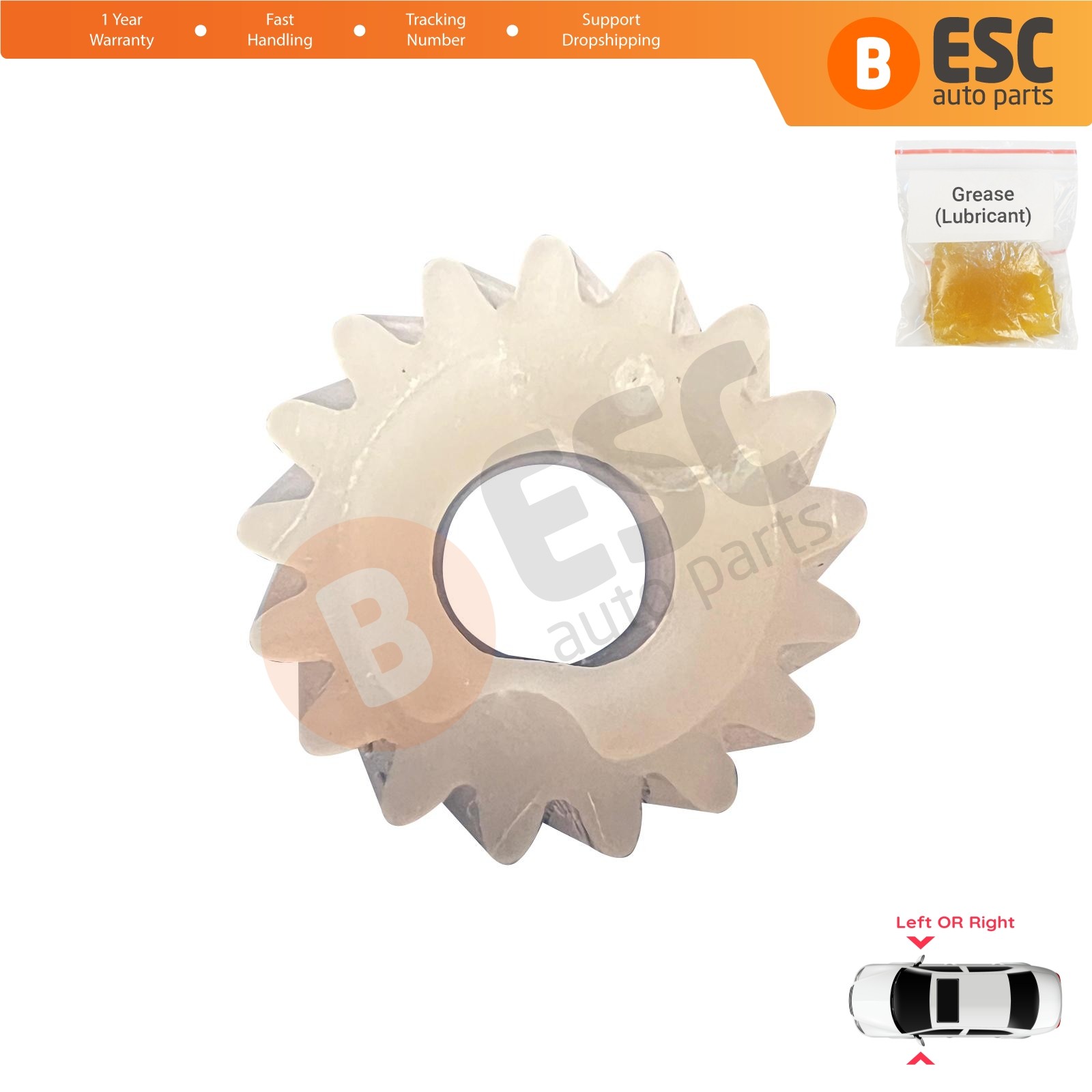Side Mirror Folding Motor Gear 17 Teeth for Honda Civic MK9 FB 2012-2015 Sedan