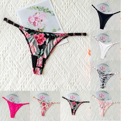 Tanga Tanga Nachtwäsche T Zurück Einfarbig G-String-Tanga Hoch Geschnitten