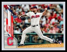 2020 Topps #228 Logan Allen Base Rookie Card RC Cleveland Indians