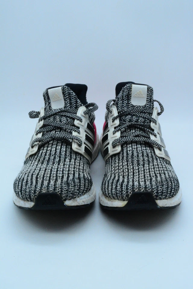 Adidas UltraBoost J Zapatilla Niños Grandes Tenis Blanco Negro Rosa B43508 Talla 5.5 Foto 3 de 4