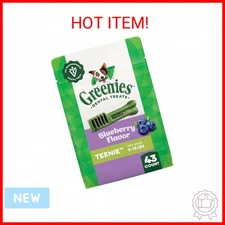 Greenies Teenie Dental Dog Treats, Blueberry Flavor, 12 oz. Pack (43 Treats)