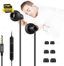 Sleep Earbuds, In-Ear Earphones for Sleeping with 3 Sizes Ultra-Light Soft Silic