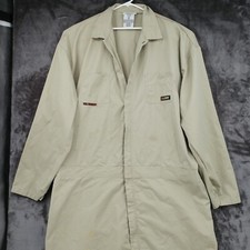 Volcore FR Coveralls Flame Resistant Workwear Biege Tan Mens Size 6XLT Tall
