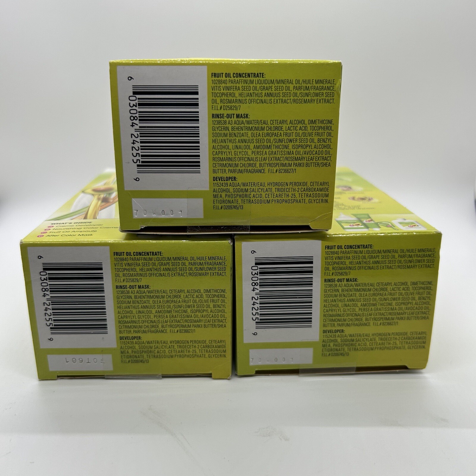 3 Garnier Nutrisse Creme 90 Macadamia Light Natural Blonde Permanent Hair Dye