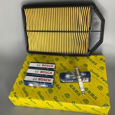 4PCS For 2007 2008 2009 Honda CR-V OE AIR FILTER 1PC & BOSCH Nickel SPARK PLUG