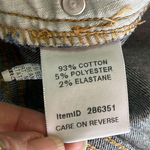 LL Bean Classic Fit Women Size 12 Tall Jeans Med Wash High Rise Cotton Blend Y2K - Picture 15 of 16
