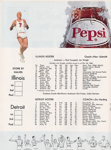 Loyola vs Witchita St. & Illinois vs Detroit 1969 College Basketball program - Picture 2 of 7