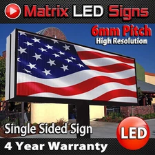 LED Sign Outdoor Full Color One Sided LED Programmable Message Digital Sign P6