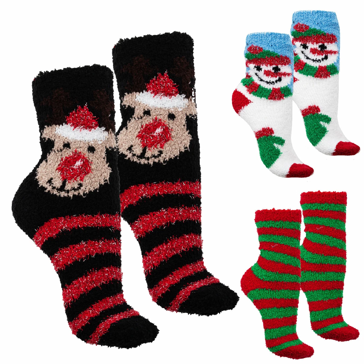 Calze Antiscivolo Termiche Donna - Morbide E Calde Con Fodera In Pile - Regalo Invernale (Taglia Unica 35-40 EU)