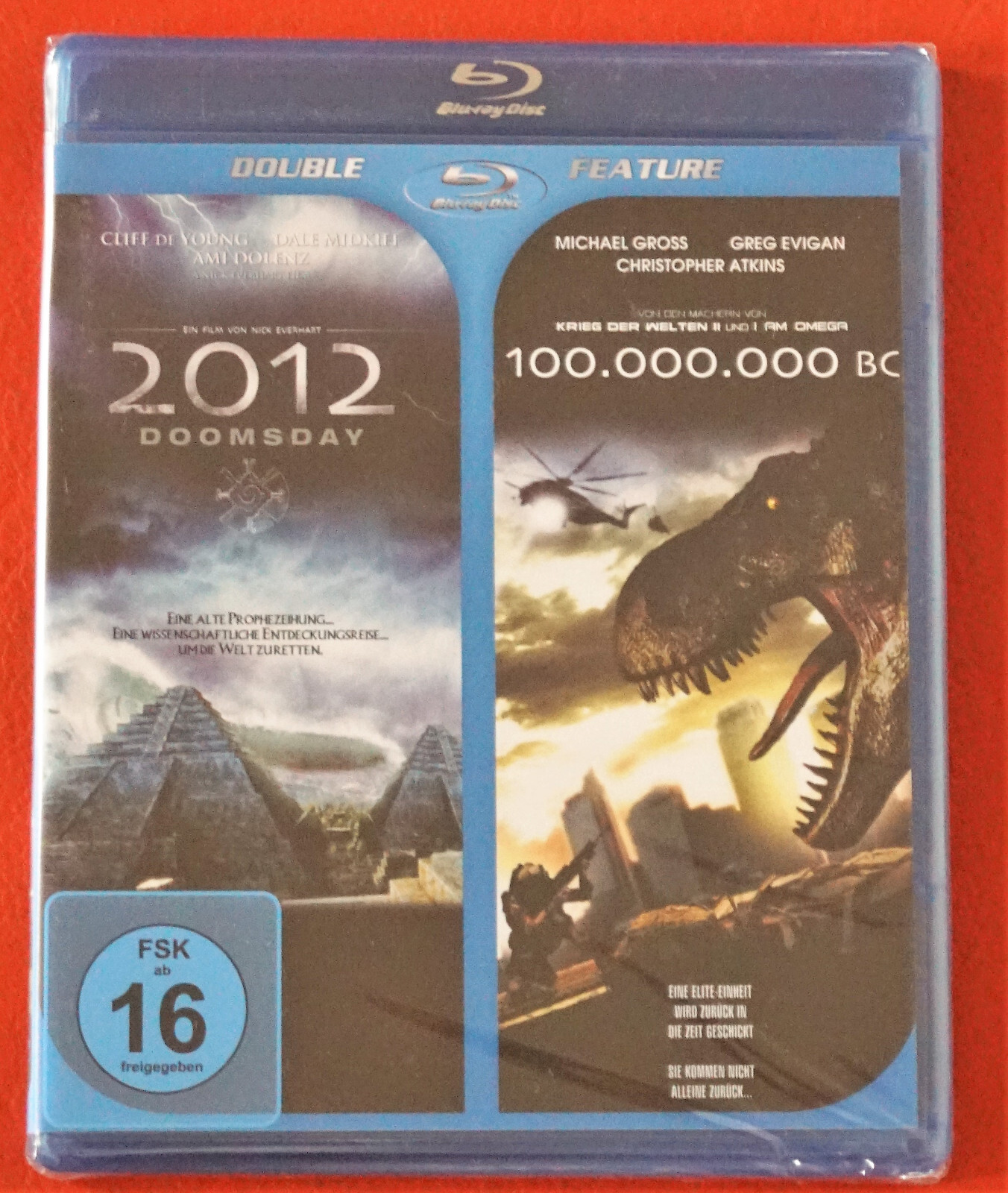 BLU-RAY - 2012 DOOMSDAY / 100.000.000 BC NEU & OVP DOUBLE FEATURE