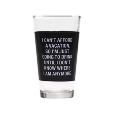 About Face Designs Vacation Pint Glass