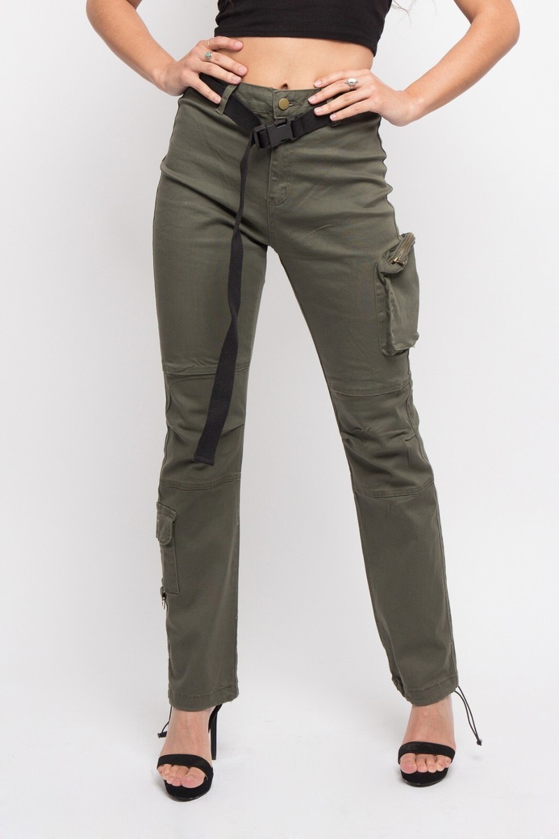 American Bazi Women's Zip Pocket Utility Cuff On Ankle
