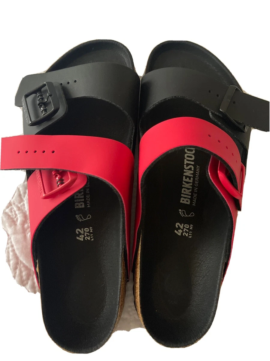 Birkenstock Arizona Split Sandals Size 42 Men 9 11 Red Black New | eBay