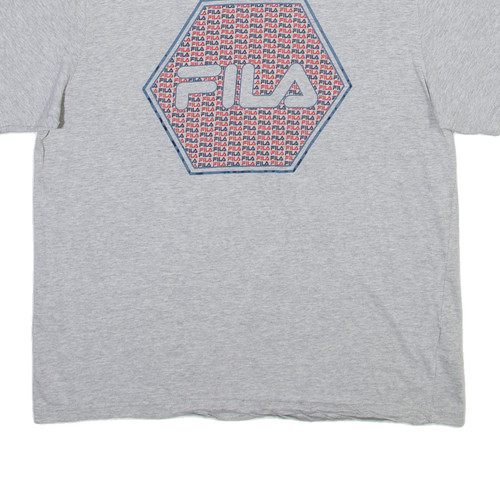 FILA Mens T-Shirt Grey S - Picture 5 of 6