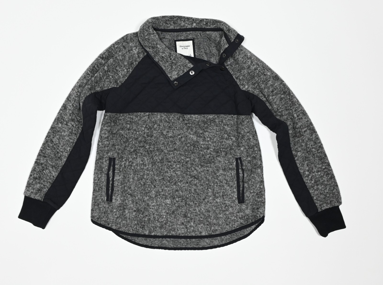 Cozy Deep Pile Fleece Quilted Snap 