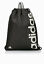thumbnail 1  - Adidas Linear Performance Black and Grey Drawstring Gym Bag Unisex Sport New