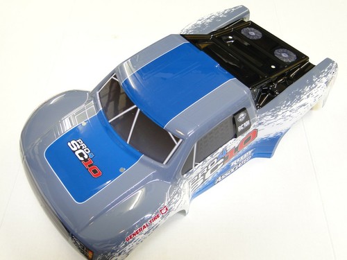 NEW ASSOCIATED Body Painted TEAM RACING Blue White Gray PRO4 SC10 AW4B - Picture 2 of 3