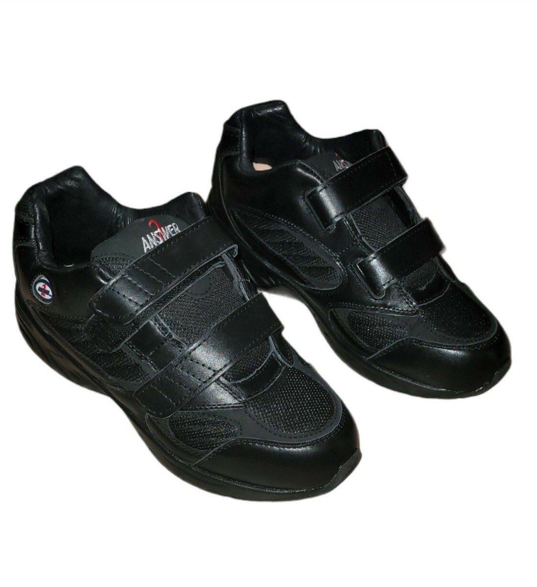 Answer2 Apis Mt Erney Black Leather Comfort Walking Shoes Size