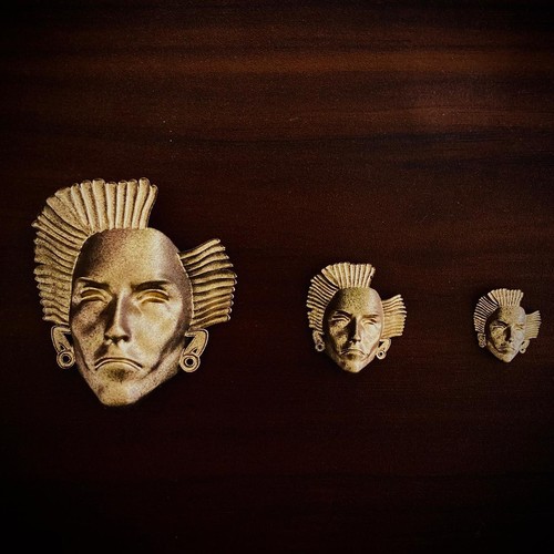 Francisco de Orellana's Death Mask for 3.75 in / 6 in / 12 in Figures (Painted) - Picture 2 of 16