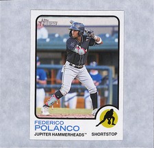 2022 Topps Heritage Minor League #6 Federico Polanco Jupiter Hammerheads