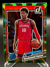 2023-24 Donruss Mouhamed Gueye RC GREEN LASER HOLO #243 Rated Rookie Hawks