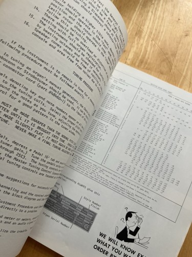 ORIGINAL Conn Organ Service Manual Model 651 - Picture 6 of 7