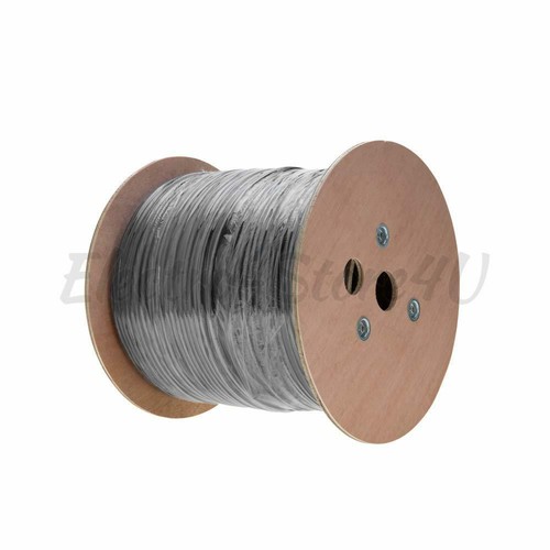 Shielded 1000ft Outdoor Cat6 Ethernet Cable FTP Solid Direct Burial Black UV - 第 5/10 張圖片