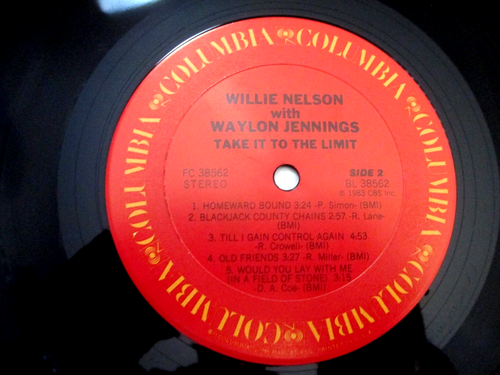 WILLIE NELSON, WAYLON JENNINGS Take It To The Limit '83 LP NM Outlaw Country - Picture 10 of 11