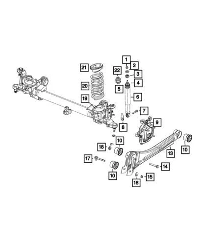 Amortiguador de suspensión delantero para Ram 2500 2014-2018 (N/P 68234554AD)