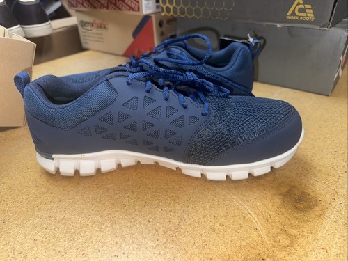 Reebok Herren Marine Mesh Arbeitsschuhe Legierung Zehe Oxford-Schuhe 10,5 - Bild 5 von 11