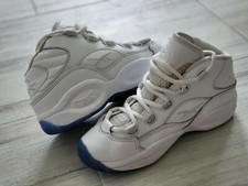 Reebok Question White Ice Blue Kids Size 13 Good Condition