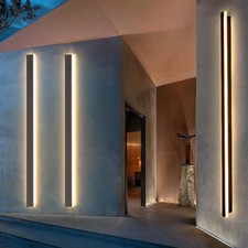 LED Wall Light Sconce Waterproof Outdoor Lamp Exterior Lights Long Strip Modern