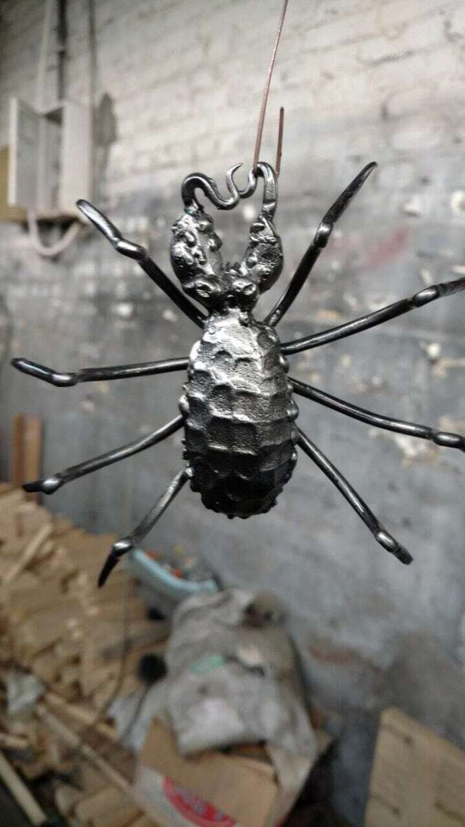 Spider Metal Hand Forged Figurine Iron Gift | eBay Spider Metal Hand Forged Figurine Iron Gift | eBay