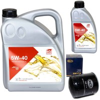 MotoröL Set Febi SAE 5W-40 6 Liter + ÖLfilter FüR Audi A4 A6 A8 Skoda VW Passat