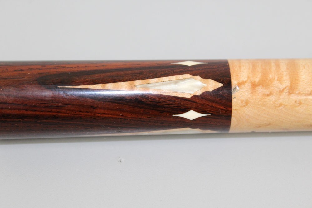 2005 Russ Espiritu Billiard Pool Cue MOP Inlays Floating Points 10mm Tip eBay