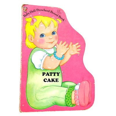 PATTY CAKE Vintage 1989 Board book Childs Baby Doll Board Book