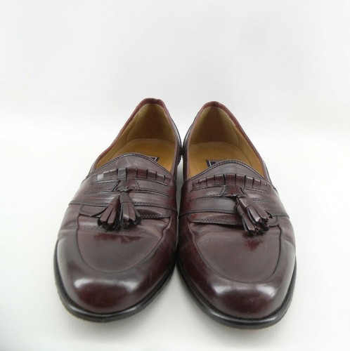 Bostonian Florentine Men’s Brown Leather Tassel Loafers Shoes 2470 Size 9 M - Picture 3 of 7