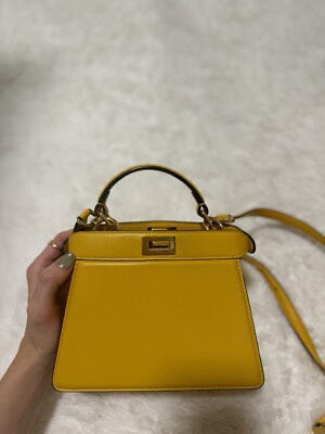 Fendi Peekaboo Yellow Bag | eBay
