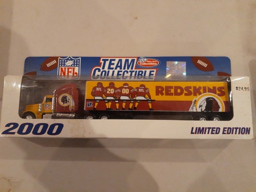 2000 NFL TEAM COLLECTIBLE Die Cast Tractor Trailer - WASHINGTON REDSKINS - NEW! - Picture 1 of 2