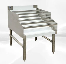 NEW 24" Commercial Stainless Steel Undercounter Sink Liquor Display Rack Bar NSF