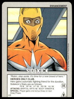 RARE Sidekick Enhancement 1995 Caliber Games Power Cardz #69 Skyverse CCG Card